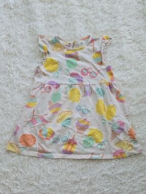 H&M Pastel Beach Print Cotton Dress - Yellow, Pink, Mint, Purple, Orange